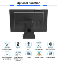 Kiosque intelligent de moniteur d'affichage d'écran tactile d'affichage à cristaux liquides de support d'Android WIFI de 21.5 pouces pour le bureau de tablette