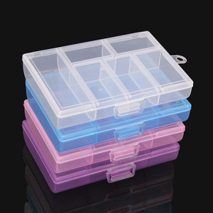 2022 New Clear Transparent Plastic Storage Box with 6 Compartments