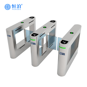 Fabrika Üretimi Metro İstasyonu Bilet Sistemi için Kanatlı Bariyer Kapısı QR Kod RFID Okuyucu Güvenlikli Çevirmeli Turnike - Product Image 5