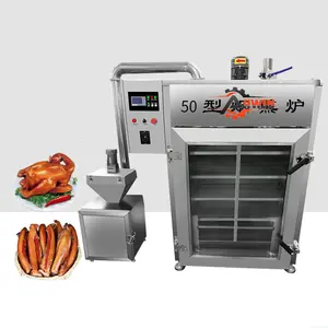 Industrial electric Duck Goose Smoking Baking Drying Smoker Machine Sausage Smoker Meat Processing Machine