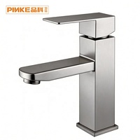 Robinet de salle de bain économique moderne à poignée unique, monotrou, en acier inoxydable, avec finition céramique, à poser sur le plan, avec garantie de 5 ans, gris anthracite