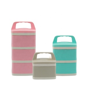 Étiquette personnalisée 1-3 l'école bento boîte à lunch isolé en acier inoxydable alimentaire tiffin conteneurs avec sac - Product Image 2