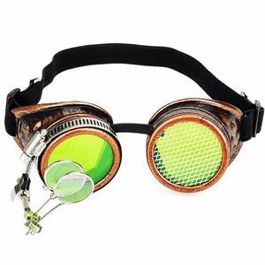 Gafas de Sol Redondas Steampunk con Lupa, Estilo Punk, Retro, para Hombre y Mujer, con Logotipo Personalizado al por Mayor - Product Image 3