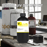500ml/botol UV Cocok untuk Printer XP600/TX800/1390/L800/L1800/L805 Pencetakan Digital UV Cocok untuk Kit Pengisian