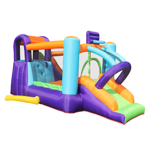 En stock aux États-Unis, AirMyFun Trampoline, <span class=keywords><strong>jeux</strong></span> de plein air, château gonflable, maison de saut gonflable avec toboggan - Product Image 5
