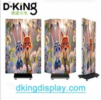 Affichage LED pliable d'intérieur P1.538, sans soudure, mobile, pour publicité commerciale en centre commercial – Vente chaude UE/US