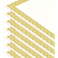 Papiers de certificat en parchemin blanc Elite Gold, compatibles avec les imprimantes laser et jet d'encre, pour le bureau, les récompenses d'entreprise, les diplômes