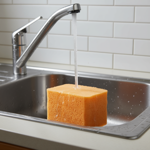 Esponja de limpieza de espuma de gran absorción, rectangular, gruesa, para superficies de cerámica de cocina y baño - Product Image 2