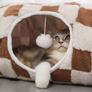 Circular Tunnel Cat <b>Bed</b> <b>Cave</b> S-shaped Design Fashion Modern Cartoon Style Removable Washable Soft Eco-Friendly Polyester - Product Image 3