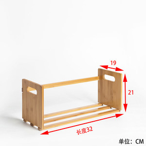 Étagère à livres en bambou, bibliothèque de bureau pour étudiants, mini bibliothèque extensible, étagère de rangement, organisateur de fournitures de bureau - Product Image 4