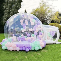 Dôme à bulles gonflable publicitaire pour fêtes d'enfants en extérieur, tente igloo en cristal, impression numérique de qualité commerciale