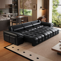 Sofá Reclinable Eléctrico Moderno de Cuero Nappa Italiano - Conjunto de Sofás Modulares con Movimiento Eléctrico - Muebles de Lujo para Sala de Estar