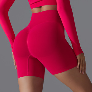 JAC22 XG71344 Pantalon de fitness taille haute pour femme, tricoté, effet ventre plat, collant de cyclisme, short de yoga effet fessier galbé - Product Image 5