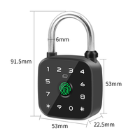 Cadenas intelligent Tuya avec empreinte digitale, mot de passe, carte RFID, clé d'urgence, déverrouillage via l'application Tuya, étanchéité IP67, sécurité en alliage d'aluminium
