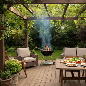 T-shirt Dilf Life Bearded Dad Humor a maniche corte con scollo rotondo, regalo promozionale per uomo adulto - Product Image 3