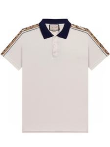 Top Direct Haute Version Correcte Lettre <span class=keywords><strong>G</strong></span> Imprimer Polo pour Hommes Dernière Vente Chaude Revers Couple Manches Courtes - Product Image 3