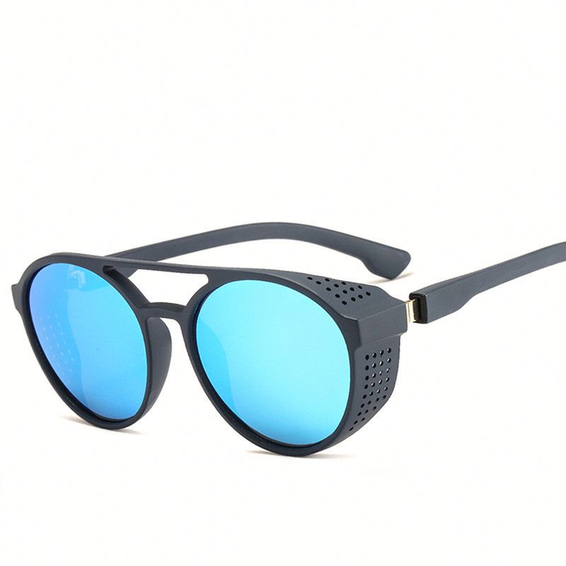 Steampunk Occhiali da sole rotondi Donna Uomo Montatura in metallo gotico Occhiali da sole da guida Occhiali eleganti femminili UV400 Shades Eyewear Oculos