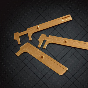 Regla de Latón Puro, Mini Herramienta EDC Portátil, Regla Marcadora de Libros Retro de 15 cm, Juego de Herramientas Geométricas - Product Image 2