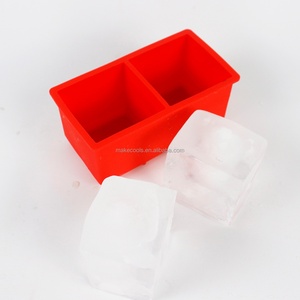 OEM/ODM Cubos BPA Free Silicone Mold Unisex 2-in-1 Ice Cube Tray & Ice <b>Cream</b> <b>Maker</b> Reusable Square Shaped De Hielo Tray - Product Image 4
