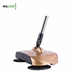 China Supplier 360 degree rotate spin broom floor sweeper hand propelled sweeper