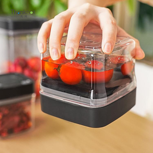 High Vacuum Reusable BPA Free Vacuum Airtight Food Storage <b>Canister</b> Preservation Box square Shaped Rectangular Container Box - Product Image 2