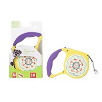 Laisse Rétractable Automatique pour Chien, Design Cartoon, Matière Polyester, Anti-Traction, Empêche les Évasements et les Enchevêtrements