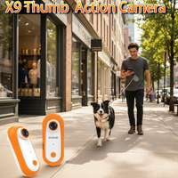 Neues Design X9 Mini Clip-On Haustierkamera mit Eingebauter Batterie Ultra-Lange Akkulaufzeit 120 °   Weitwinkelansicht, tragbares Clip-On-Design