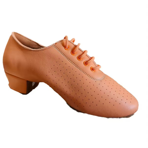 Zapatos de Baile <span class=keywords><strong>Bachata</strong></span> para Mujer MKH con Parte Superior y Suela de Cuero Genuino - Product Image 1