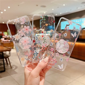 Funda Protectora para Teléfono con Soporte de Anillo y Flores Brillantes Transparentes IMD para Samsung A54 A53 A52 A51 A33 A24 A23 A22 A71 A72 A73 S21 S22 - Product Image 2