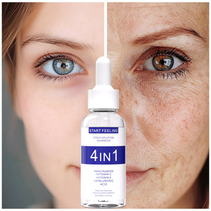 Suero Facial 4 en 1 con Niacinamida, Vitamina C, Ácido Hialurónico y Vitamina E, Antiarrugas e Iluminador - Product Image 2