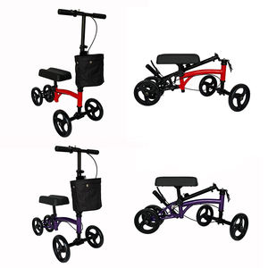 Marcheur à 4 roues avec cadre en acier inoxydable, pour les jambes cassées - Product Image 4