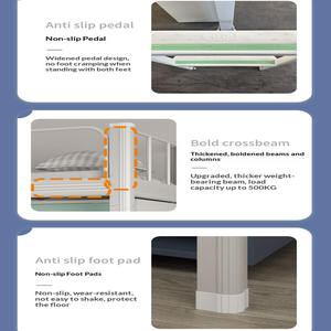 <span class=keywords><strong>Lit</strong></span> mezzanine de jeu de qualité supérieure, moderne, gain de place, taille extra-large, avec bureau intégré, pour la chambre de jeu des garçons - Product Image 6