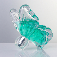 Flacon de parfum en verre unique en forme de papillon de 100 ml avec pompe à sertir de 15 mm, flacons de parfum vides, OEM ODM
