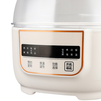 Casserole électrique portable de 1,0 L, mini-mijoteuse individuelle avec couvercle en verre pour la maison, le bureau et les voyages