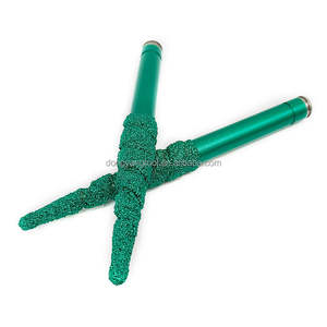 Couteau de sculpture sur pierre en carbure brasé 4 couches Blue Victory Granite HRC 45, 2 flûtes, 30 hélices, personnalisable, OEM, pour routeur CNC - Product Image 6