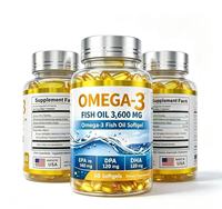 유왕 18/12 어유 소프트젤 캡슐 오메가 3 건강식품 OEM 보충제 장내 코팅 100mg/250mg EE/TC 비건 채식주의자용