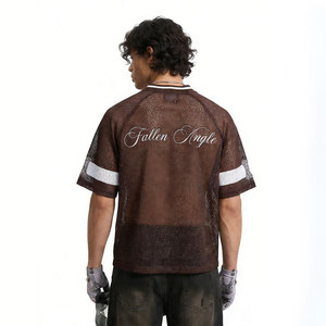 Maillot de football rétro en mesh à thème CMU 2026, imprimé léopard, numéro 17, col en V, vêtement de sport <span class=keywords><strong>Fallen</strong></span> Angel - Product Image 4