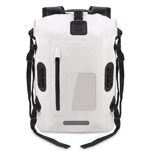 Floating Dry Backpack with Exterior Zippered Pocket for Kayaking <b>Swimming</b> Beach Backpack High Capacity <b>Waterproof</b> Dry Sack - Product Image 1