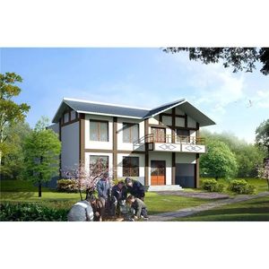 Villa de Estructura de Acero, Diseño Chino con Estructura de Acero Ligero, Diseño de Modelo 3D, Instalación In Situ - Product Image 4