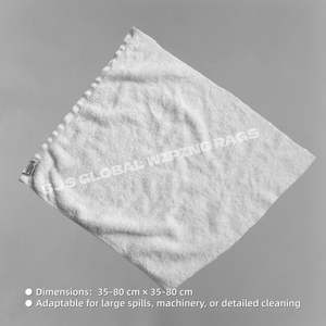 Trapos de Toalla Blancos Reciclados, Trapos de Toalla Blancos de Alta Absorción de Agua, Trapos Industriales para Limpieza - Product Image 3