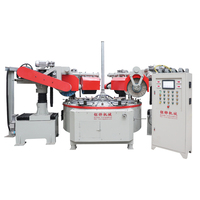 Machine de polissage rotative automatique pour ustensiles en acier inoxydable et aluminium avec moteur 4 kW, multifonctionnelle pour le métal