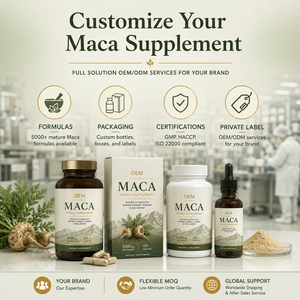 Cápsulas de <span class=keywords><strong>Maca</strong></span> de Marca Privada 1000mg Raíz de Lepidium Meyenii, 30 Porciones (60 Cápsulas), ISO 22000 Cápsulas de <span class=keywords><strong>Maca</strong></span> Plus - Product Image 3