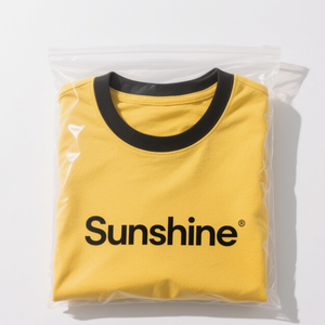 Sac à fermeture éclair givré personnalisé pour vêtements pochettes d'emballage en plastique avec logo avec poignée recyclable couleurs personnalisées utilisation dans les supermarchés - Product Image 6