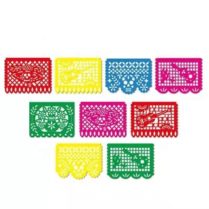 Banderines Temáticos del Día de <span class=keywords><strong>los</strong></span> Muertos Mexicanos para Fiesta, 15x15cm, ChenWang - Product Image 5