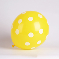 Ballons en latex de décoration à pois de couleur orange de 12 pouces
