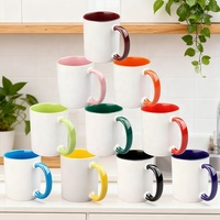 Logo personnalisé durable écologique promotionnel sublimation tasses vierges transfert de chaleur 11oz tasses à café en céramique