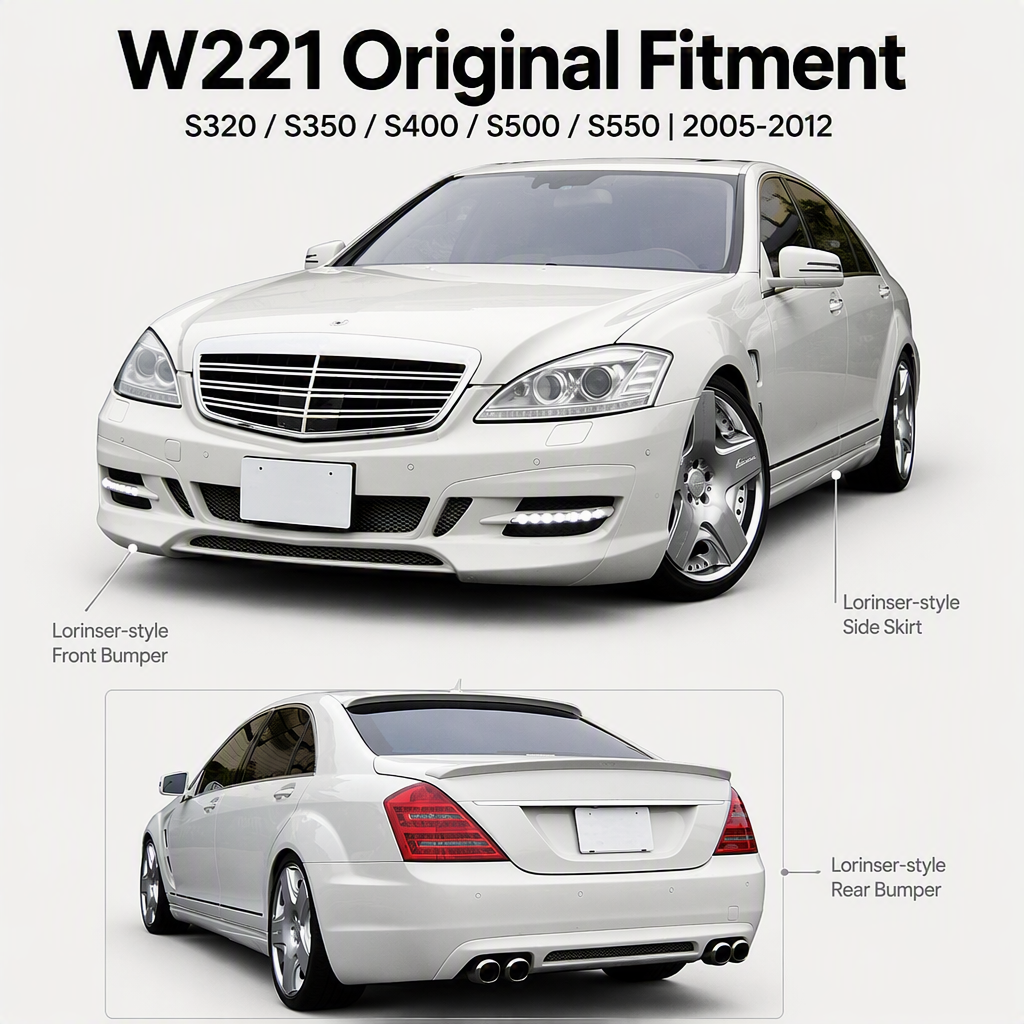 2006-2012 Mercedes-Benz S-Class W221 Lorinser Body Kit - Front