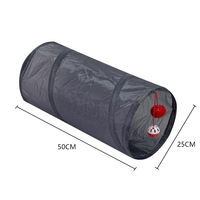PKY Wholesale Jouets tunnel pour chat écologiques, petits, mignons, nouveaux, en papier, avec oreilles de chat, à passage direct, avec balles en nylon et en plastique, pour chiens