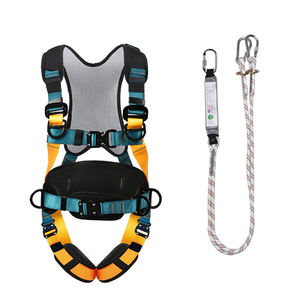 เข็มขัดนิรภัยสำหรับงานกลางแจ้งแบบห้าจุดสำหรับงานที่สูง พร้อมเชือกนิรภัยสำหรับร่างกาย อุปกรณ์ป้องกันส่วนบุคคลสำหรับงานนิรภัย - Product Image 5