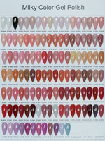 Vernis à ongles gel laiteux longue tenue, sans TPO ni HEMA, non toxique, couleur nude, pour nail art, vente en gros